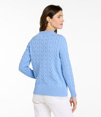 L.L.Bean Women's The Original Double L® Sweater, Cable Crewneck NEW|CLOTHING