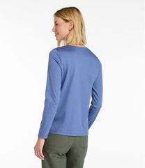 L.L.Bean Women's Pima Cotton Tee, Long-Sleeve Crewneck Cardigan NEW|CLOTHING
