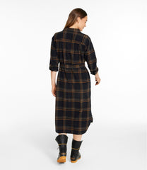 L.L.Bean Women's Signature Camp Flannel Midi Dress NEW|CLOTHING