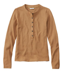L.L.Bean Women's Signature Premium Thermal Tops, Long-Sleeve Henley Shirt NEW|CLOTHING|SALE