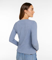 L.L.Bean Women's Signature Premium Thermal Tops, Long-Sleeve Henley Shirt NEW|CLOTHING|SALE