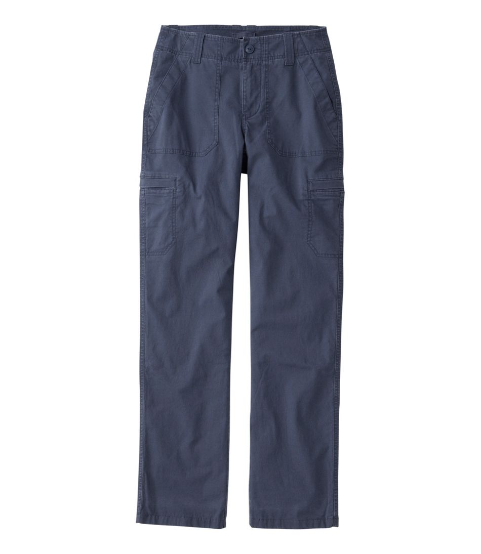 L.L.Bean Women's 207 Vintage Cotton Canvas Pants, Mid-Rise Straight-Leg Cargo Lined NEW|CLOTHING|SALE