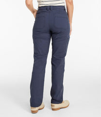 L.L.Bean Women's 207 Vintage Cotton Canvas Pants, Mid-Rise Straight-Leg Cargo Lined NEW|CLOTHING|SALE