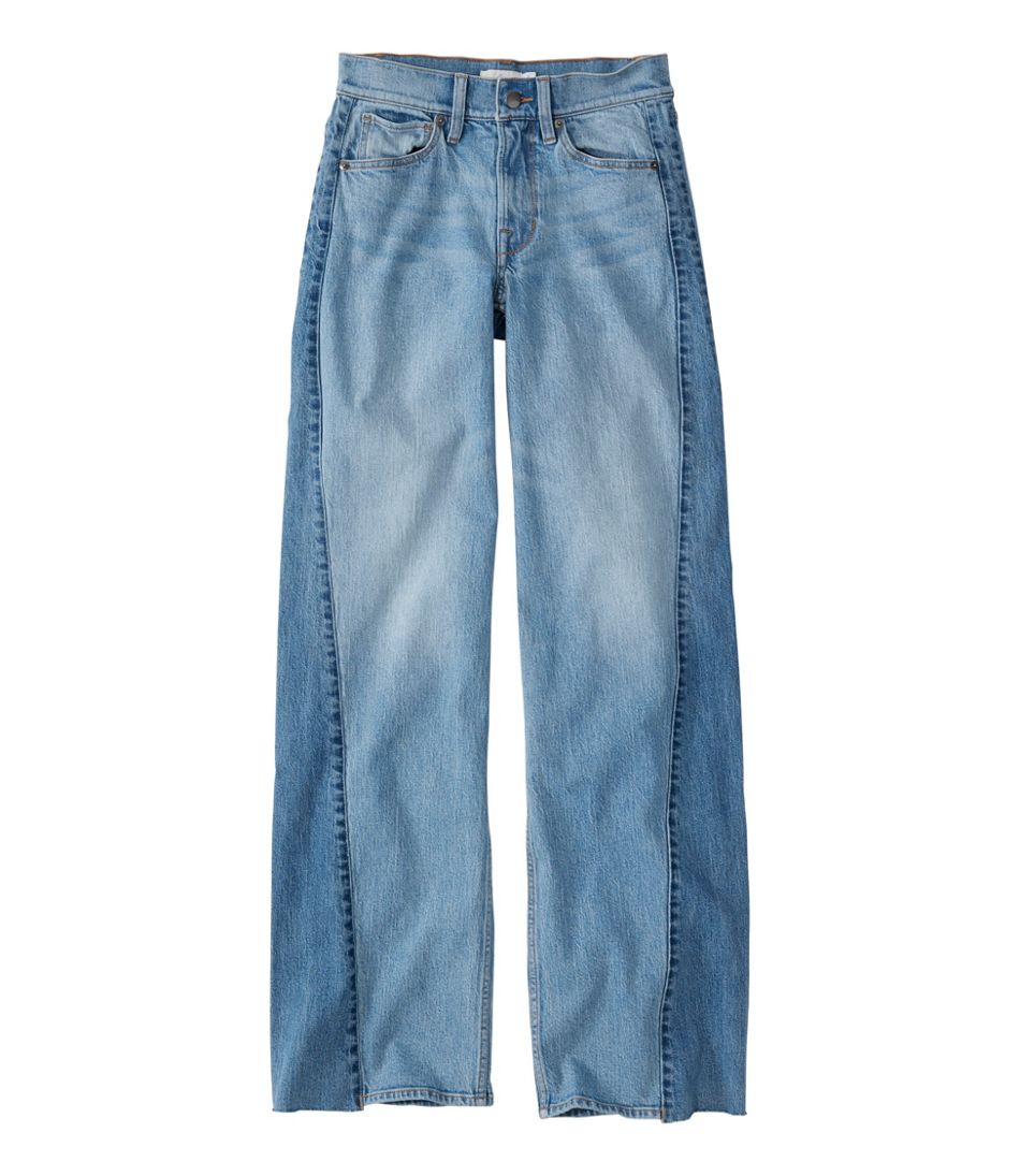 L.L.Bean Women's Signature 1912 Premium Jeans, High-Rise Relaxed Wide-Leg NEW|CLOTHING|SALE