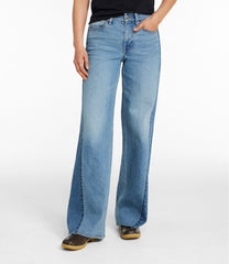 L.L.Bean Women's Signature 1912 Premium Jeans, High-Rise Relaxed Wide-Leg NEW|CLOTHING|SALE