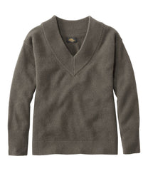 L.L.Bean Women's Signature Premium Essential Cashmere Sweater, Relaxed V-Neck NEW|CLOTHING|SALE