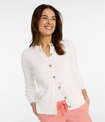 L.L.Bean Women's The Original Double L® Sweater, Cable Cardigan NEW|CLOTHING