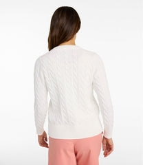 L.L.Bean Women's The Original Double L® Sweater, Cable Cardigan NEW|CLOTHING