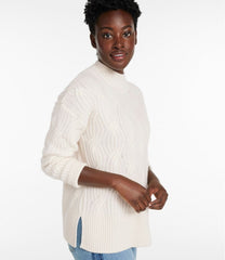 L.L.Bean Women's Signature Premium Cashmere Cable Sweaters, Mockneck NEW|CLOTHING|SALE