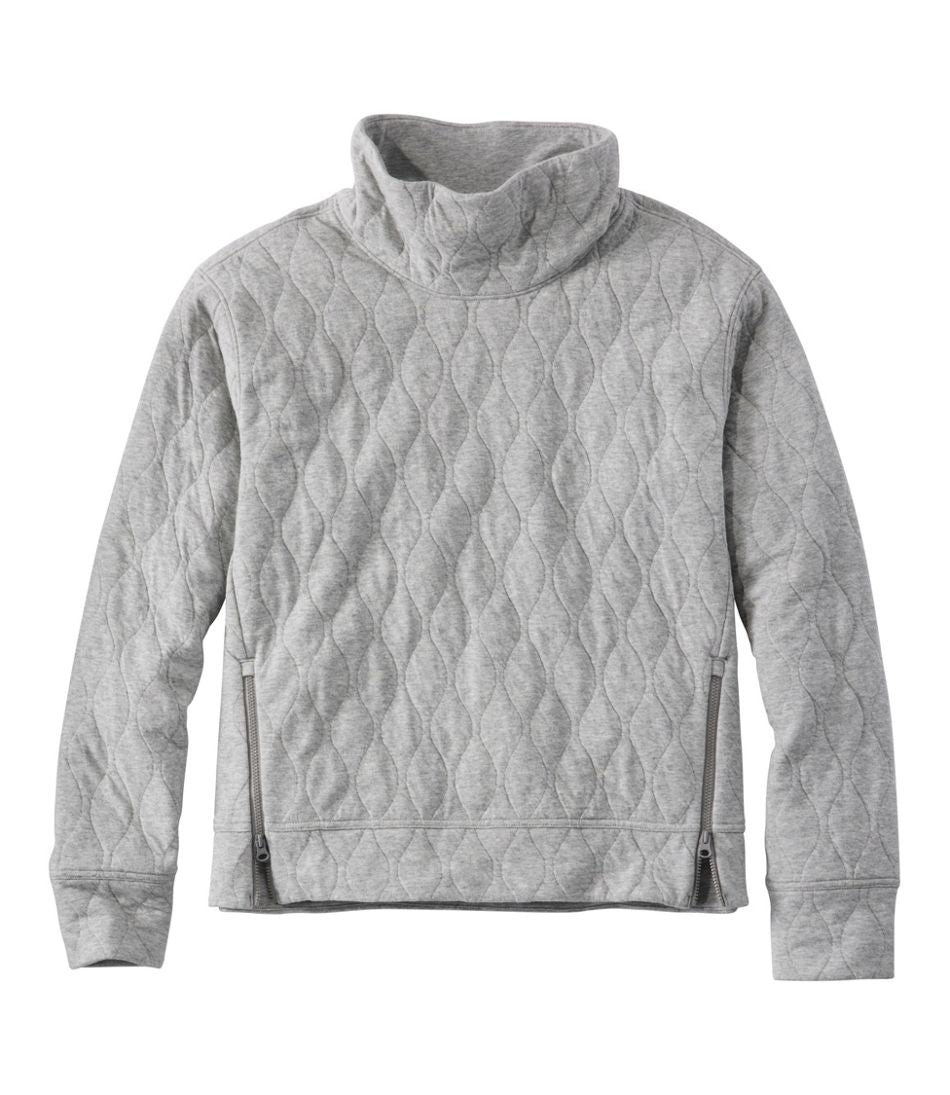 L.L.Bean Women's VentureSoft Quilted Funnelneck Pullover NEW|CLOTHING