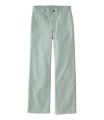 L.L.Bean Women's Comfort Stretch Patch Pocket Pants, Mid-Rise Wide Straight-Leg Chino NEW|CLOTHING