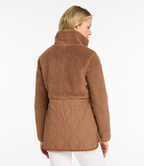 L.L.Bean Women's Bean's Mixed Media Sherpa Fleece Jacket NEW|CLOTHING|OUTERWEAR