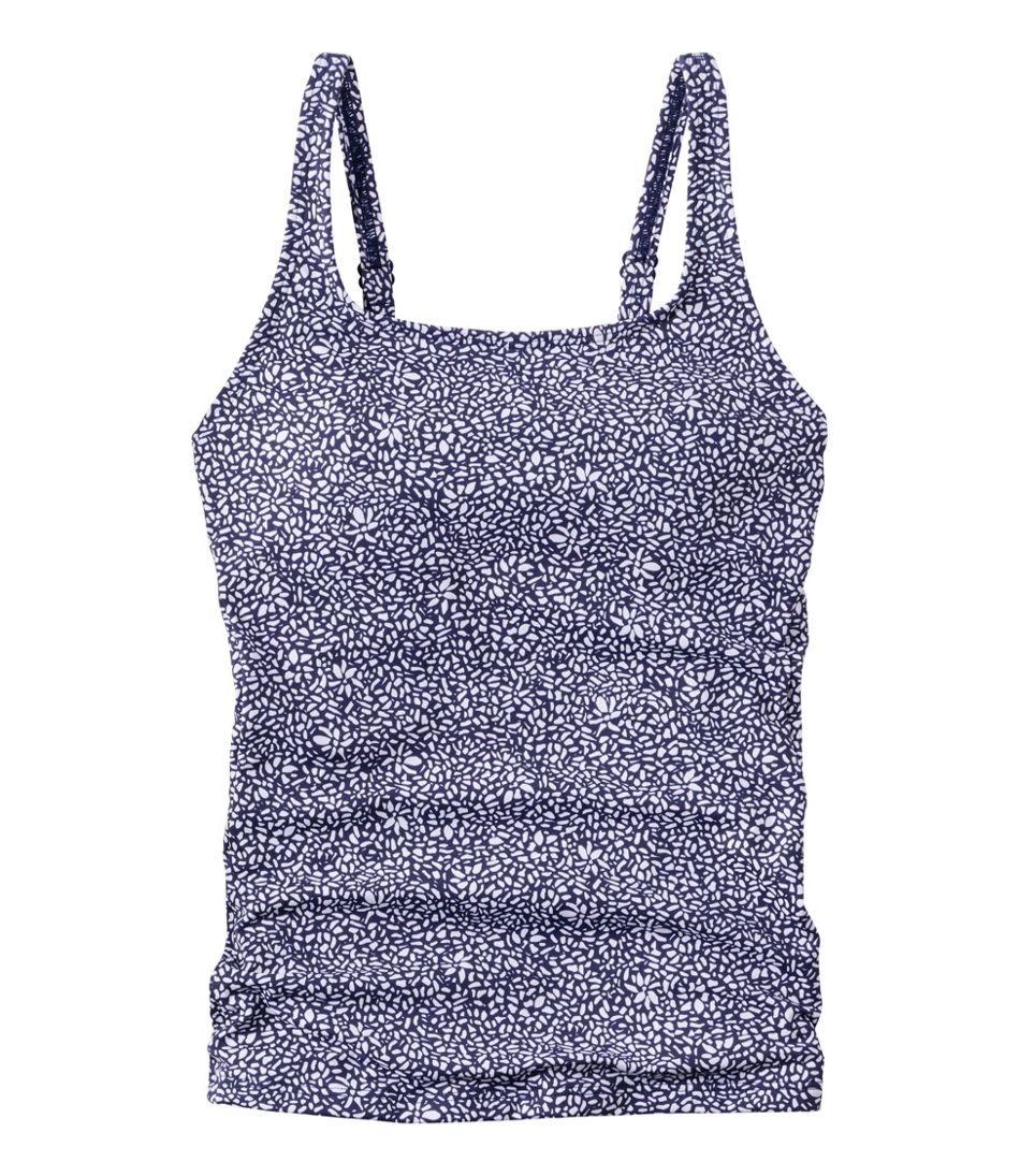 L.L.Bean Women's Coastal Essential Scoop Tankini Top, Print NEW|CLOTHING