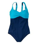 L.L.Bean Women's Shaping Sweetheart Tanksuit, Colorblock NEW|CLOTHING