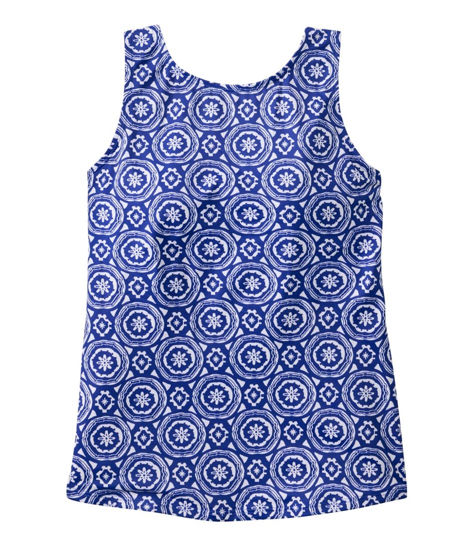 L.L.Bean Women's BeanSport Highneck Tankini Top, Print NEW|CLOTHING