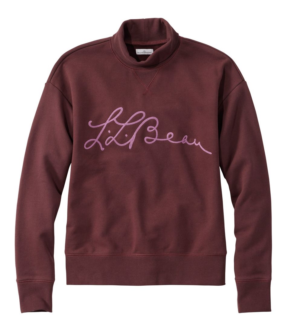 L.L.Bean Signature Camp Sweatshirt, Mockneck Logo NEW|CLOTHING|SALE