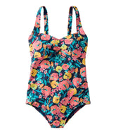 L.L.Bean Women's Shaping Swimwear, Sweetheart Tanksuit Print NEW|CLOTHING