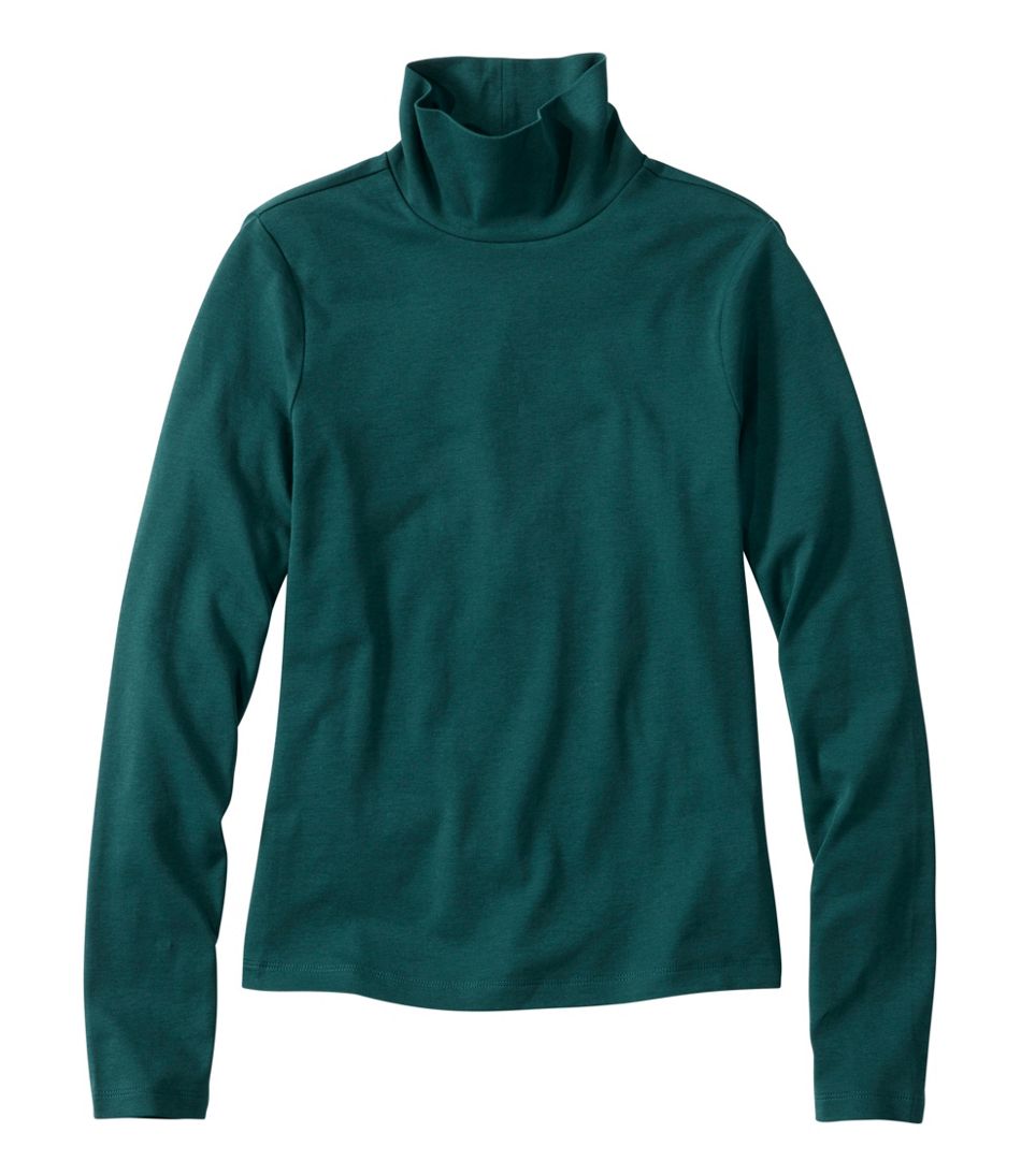 L.L.Bean Women's Signature Lightweight Cotton Turtleneck NEW|CLOTHING|SALE