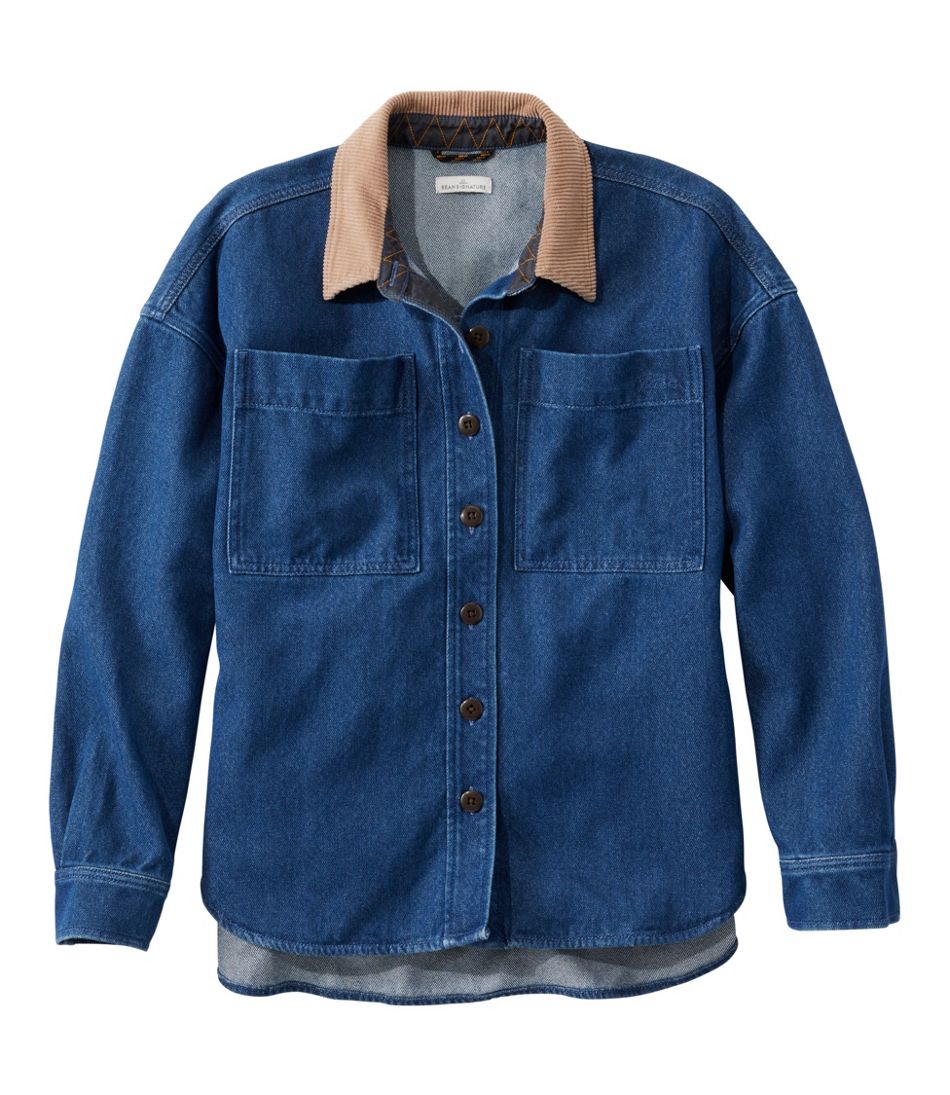 L.L.Bean Women's Signature Denim Shirt Jac NEW|CLOTHING