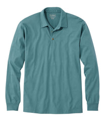L.L.Bean Men's Carefree Unshrinkable Polo, Long-Sleeve, Without Pocket NEW|CLOTHING