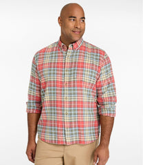 L.L.Bean Men's Sunwashed Twill Shirt, Slightly Fitted Untucked Fit NEW|CLOTHING|SALE