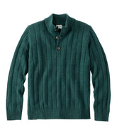 L.L.Bean Men's Riverton Wool/Cotton Sweater, Mockneck NEW|CLOTHING