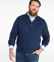 L.L.Bean Men's Riverton Wool/Cotton Sweater, Mockneck NEW|CLOTHING