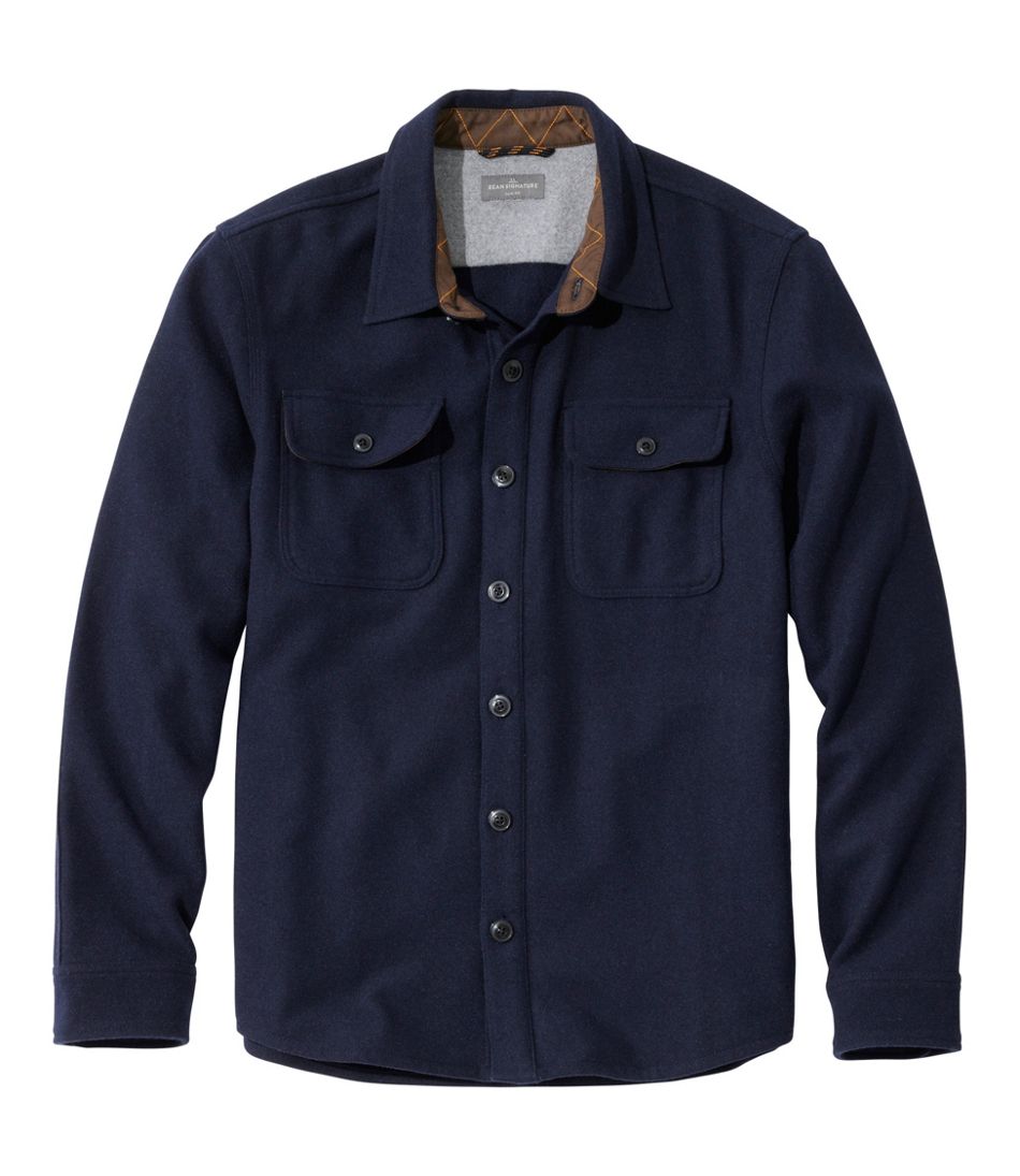 L.L.Bean Men's Signature Wool Workshirt NEW|CLOTHING
