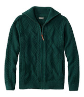L.L.Bean Men's Signature Cotton Fisherman Sweater, Full-Zip NEW|CLOTHING|SALE