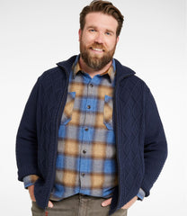 L.L.Bean Men's Signature Cotton Fisherman Sweater, Full-Zip NEW|CLOTHING|SALE