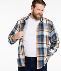 L.L.Bean Men's 1912 Field Flannel Shirt, Lined, Slightly Fitted Untucked Fit, Plaid NEW|CLOTHING|SALE