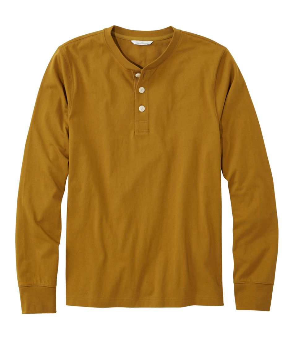 L.L.Bean Men's Signature Northwoods Henley, Long-Sleeve NEW|CLOTHING