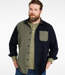 L.L.Bean Men's Signature 1933 Chamois Cloth Shirt, Slim Fit, Mixed Media NEW|CLOTHING