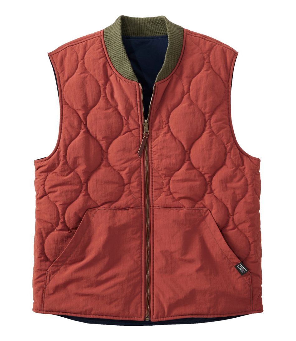 L.L.Bean Men's Signature Reversible Quilted Vest NEW|CLOTHING|OUTERWEAR
