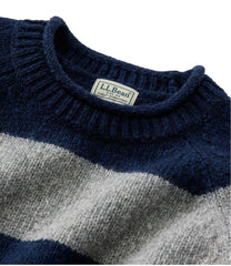 L.L.Bean Men's Bean's Classic Ragg Wool Sweater, Rollneck, Stripe NEW|CLOTHING