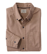 L.L.Bean Men's Sunwashed Oxford Shirt, Slightly Fitted Untucked Fit, Stripe NEW|CLOTHING