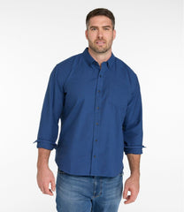 L.L.Bean Men's Sunwashed Oxford Shirt, Slightly Fitted Untucked Fit, Stripe NEW|CLOTHING