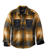L.L.Bean Men's Signature Mixed Media Fleece Shirt Jacket, Plaid NEW|CLOTHING