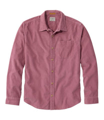 L.L.Bean Men's Sunwashed Corduroy Shirt, Slightly Fitted Untucked Fit NEW|CLOTHING
