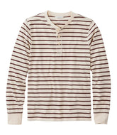 L.L.Bean Men's Signature Northwoods Henley, Long-Sleeve, Stripe NEW|CLOTHING