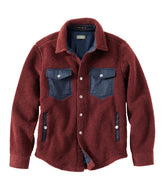 L.L.Bean Men's Signature Mixed Media Fleece Shirt Jacket NEW|CLOTHING