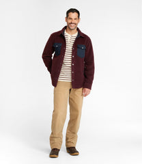 L.L.Bean Men's Signature Mixed Media Fleece Shirt Jacket NEW|CLOTHING