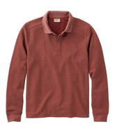L.L.Bean Men's Mountainside Micro Waffle Polo, Long-Sleeve NEW|CLOTHING