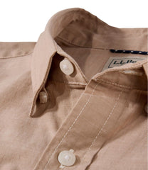 L.L.Bean Men's Comfort Stretch Performance® Chambray Shirt, Short-Sleeve, Slightly Fitted Untucked Fit NEW|CLOTHING