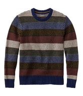 L.L.Bean Men's Signature 1980 Matinicus Rock Sweater, Crewneck, Stripe NEW|CLOTHING
