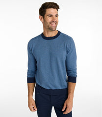 L.L.Bean Men's All Seasons Cotton Blend Sweater, Crewneck, Stripe NEW|CLOTHING