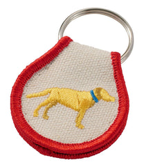 L.L.Bean Embroidered Patch Charm, Yellow Lab NEW|BAG & TRAVEL