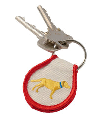 L.L.Bean Embroidered Patch Charm, Yellow Lab NEW|BAG & TRAVEL