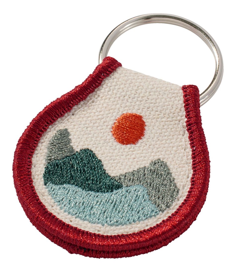 L.L.Bean Embroidered Patch Charm, Mountains NEW|BAG & TRAVEL