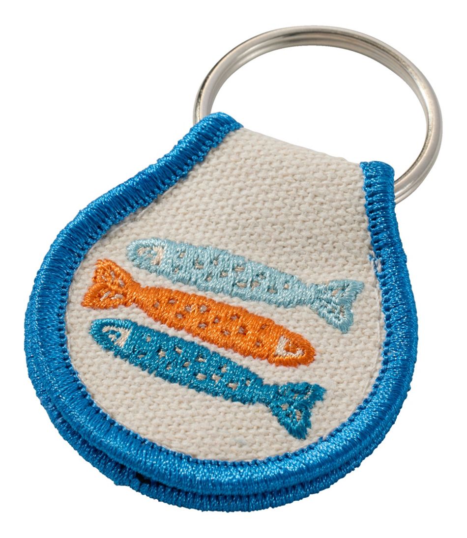 L.L.Bean Embroidered Patch Charm, Fish NEW|BAG & TRAVEL